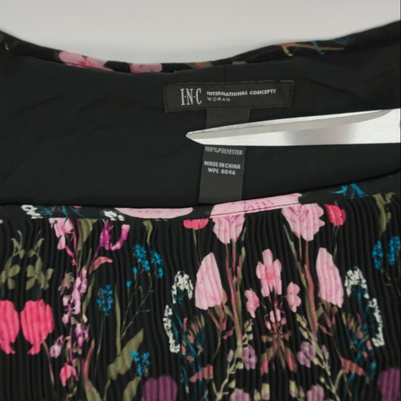 INC Chiffon Floral Cold Shoulder Shift Dress 3X - Picture 5 of 8